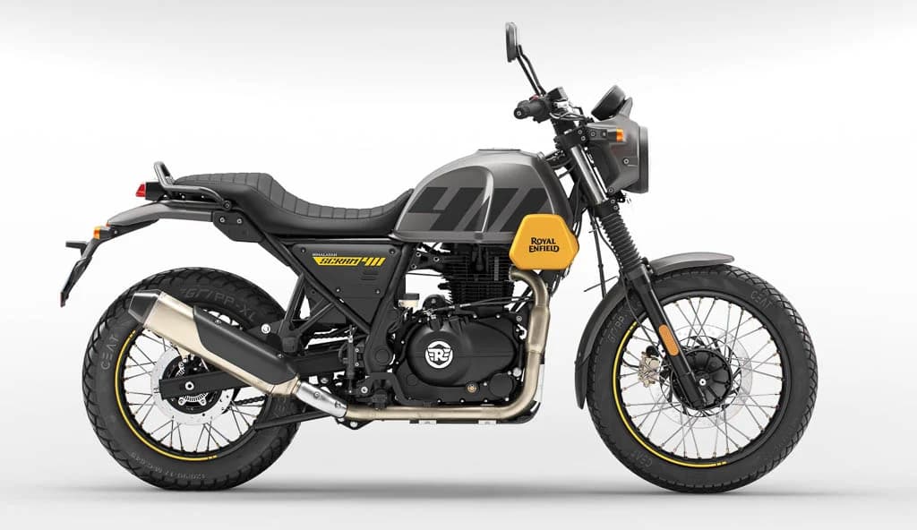 Scram 411 motorcycle available for rent